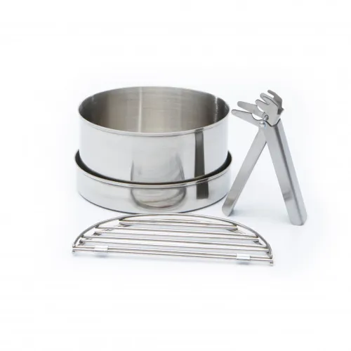 Kelly Kettle Kochset Large 0,85 l aus Edelstahl - Vielseitiges und robustes Kochset aus Edelstahl, ideal für Camping. Mit 0,85 l Fassungsvermögen für effizientes Kochen in der Natur. Entdecken Sie weitere Produkte von Kelly Kettle im Bergfreunde.de Online-Shop!