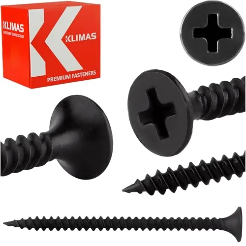 KLIMAS Schnellbauschrauben 3,5 x 55-500 Stück Feingewinde Kreuzschlitz…