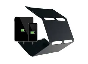 Sunnybag SUNBOOSTER 28 - Tragbares Solarladegerät mit 28 Watt, faltbar, wasserfest und ideal für unterwegs mit 2 USB-Ausgängen