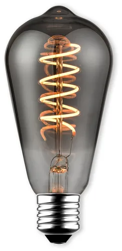 BLULAXA LED-Lampe, Vintage flex Filament, ST64, 5W, 140lm, 1800K, smoky 49074