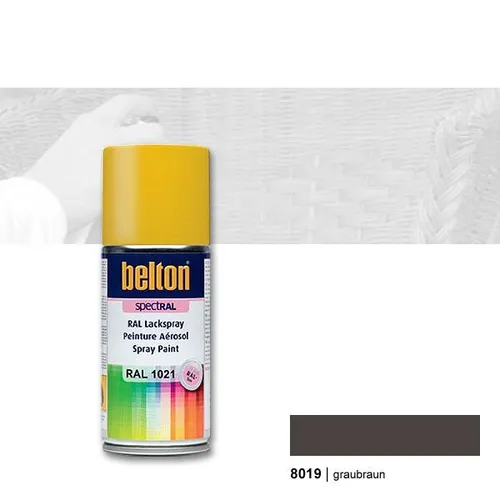  Belton Ral Spray 8019 graubraun 400 ml Sprühdose hochglanz 13,63€/L
