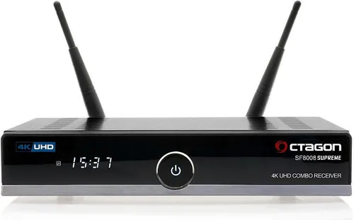 OCTAGON SF8008 4K SUPREME UHD Receiver - TV-Receiver mit DVB-S2X & DVB-C/T2, inklusive 1TB SSD für umfangreiche Speicherkapazität und herausragende UHD-Qualität.