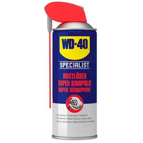 WD-40 SPECIALIST Rostlöser 250ml – Zuverlässige Lösung für festsitzende Teile - 250 ml Rostlöser für Metall, Gummi und Plastik. Effektiv gegen Rost und ideal für die Pflege und Wartung von Werkzeugen und Maschinen.