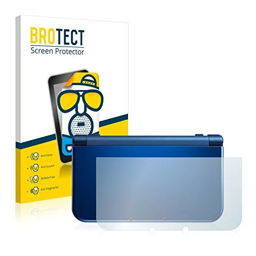 BROTECT Entspiegelungs-Schutzfolie für Nintendo New 3DS XL (Gehäuse) (2 Stück) Matte Displayschutz-Folie, Anti-Reflex, Anti-Fingerprint