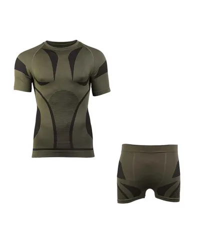 Funktionsunterwäsche "Performance" kurz oliv - Ideal für Camping und Outdoor-Aktivitäten, bietet optimale Feuchtigkeitsregulierung und Tragekomfort in Größe Gr.3 (XXL)
