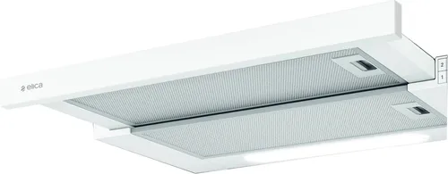 ELICA ELITE WH/A/60 Dunstabzugshaube - PRF0037990B - Elegante Teleskop-Dunstabzugshaube in Weiß, 598 mm breit, für effiziente Luftzirkulation in Ihrer Küche. Energieeffizienzklasse D sorgt für einen sparsamen Betrieb.