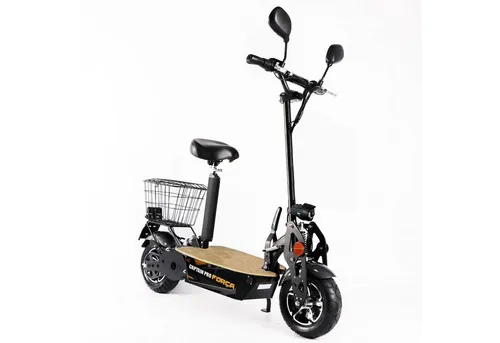 FORÇA Captain Pro Elektro-Scooter - 50 km/h Topspeed, 18AH Blei-Gel Akku - E-Scooter mit 2000 Watt wartungsfreiem BLDC Motor, entwickelt in Deutschland. Ideal für schnelle Fahrten und innovative Technik.