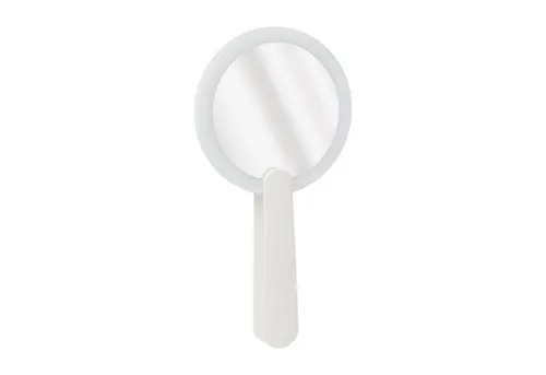 cofi1453 LED-Lichtspiegel LED Handheld Spiegel Reise Make-Up Spiegel mit LED Licht Mini Kosmetik