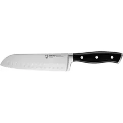 Santokumesser Henckels by ZWILLING ACCENT - schwarz - Küchenmesser mit 18 cm Klinge aus hochwertigem Edelstahl, ideal für präzises Schneiden und vielseitige Einsatzmöglichkeiten in der Küche.