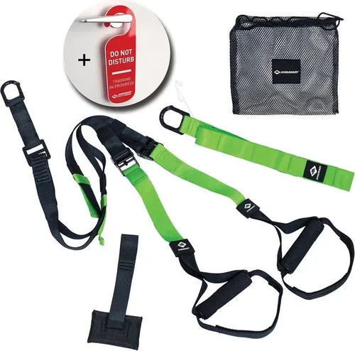 SCHILDKRÖT Sling Trainer 1,80 m schwarz/grün - Sling Trainer für effektives Training, ideal für Kraft- und Koordinationstraining, leicht und vielseitig einsetzbar.