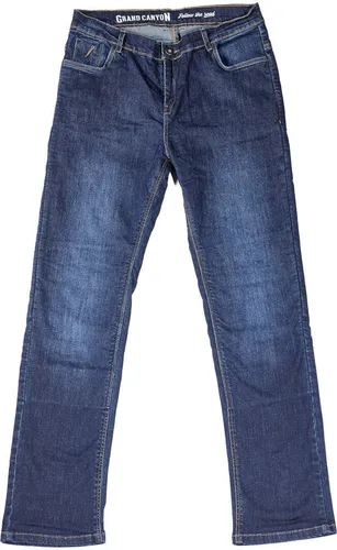 GRAND CANYON Motorradhose blau 32 - Robuste Motorradhose aus 100% Baumwolle in Größe 32. Ideal für Fahrten bei jedem Wetter, bietet hohen Tragekomfort und Langlebigkeit.
