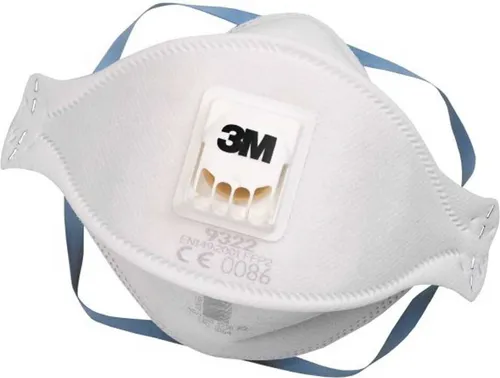 3M Atemschutzmaske 9322+ Aura FFP2NRD mit Ventil Breite AGW-Wert EN149:2001+A1:2009 - 9322+