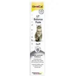 GimCat EXPERT LINE UT Balance Paste - Funktionaler Katzensnack zur Unterstützung eines gesunden Harns, 50 g Tube, ohne Zuckerzusatz und künstliche Zusatzstoffe