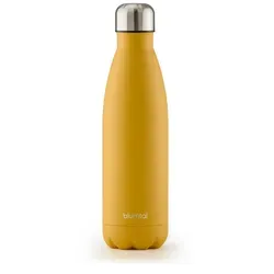Blumtal Trinkflasche 750 ml Edelstahl - auslaufsichere Isolierflasche - BPA-freie Trinkflasche kalt & warm - doppelwandige Insulated Bottle - rostbeständige Isolierflasche Spicy Mustard - Gelb