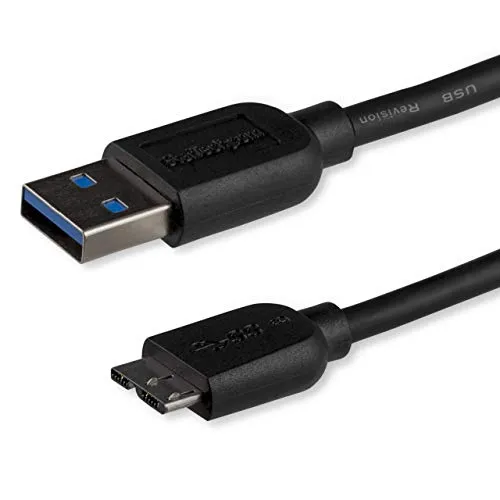 StarTech 3m SuperSpeed USB 3.0 Kabel - USB Kabel für schnelle Datenübertragung mit bis zu 5 Gbps, ideal für externe Festplatten und Geräte mit Micro B Anschluss.