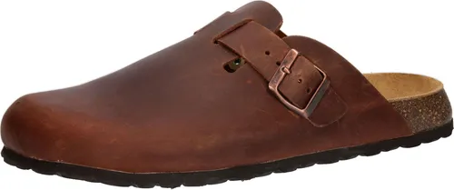 Pantolette Bioline Clog Leather 39 - Pantoletten aus hochwertigem Leder mit verstellbarer Schnalle für optimale Passform. Die Inside-Softfit-Technologie bietet höchsten Tragekomfort, ideal für Freizeit und Büro.