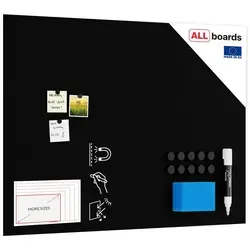 ALLboards Magnettafel SLIMboard 90x120 cm - Rahmenlos - Präsentationstafel mit Kreideoberfläche, ideal für kreative Ideen und Notizen, platzsparendes Design für jedes Büro oder Klassenzimmer.