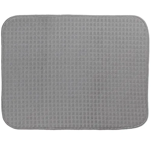 Kela Rapida Abtropfmatte, grau - Praktische Abtropfmatte aus Polyester, die Wasser effektiv aufnimmt und Ihre Arbeitsfläche schützt. Dank schneller Trocknung durch Luftzirkulation ideal für die Küche. Waschmaschinengeeignet bei 40 °C für einfache Pflege.