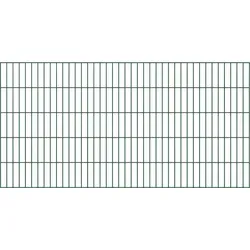 Doppelstab-Gittermatte 2000 mm x 1000 mm, grün RAL 6005 - Gartenzäune | Langlebiger Doppelstabmattenzaun aus verzinktem Stahl, ideal für zuverlässigen Schutz und ansprechende Optik in Ihrem Garten.
