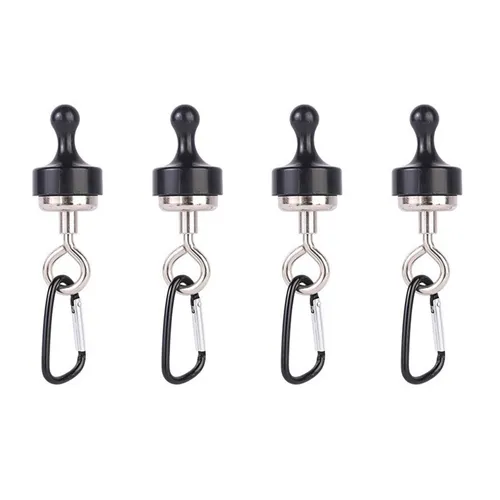 Magnete für Campingzelte, Magnetische Baldachinhaken mit Edelstahl-Karabine4422