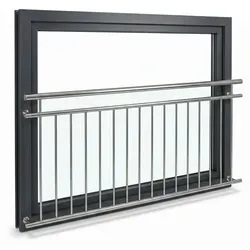 Mucola Brüstungsgeländer aus Edelstahl, 225 cm - Treppen & Geländer, hochwertiges V2A Edelstahl, ideal für Innen- und Außenbereiche, inklusive 2 Pfosten und 2 Jahre Herstellergarantie.