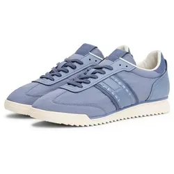 Sneaker TOMMY JEANS "TJM RUNNER CLEATED MIX MAT.", Herren, Gr. 42, Blau - Sportliche Tommy Jeans Sneaker aus Nylon, ideal für Freizeitaktivitäten. Fällt klein aus, bitte eine Größe größer bestellen. Bequem und stylisch mit Label-Details.