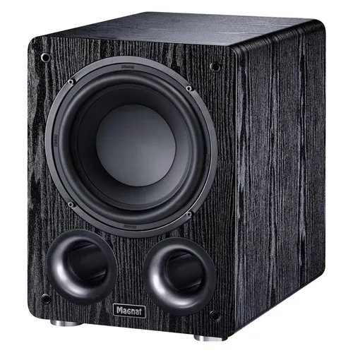 Magnat Alpha RS 8 Subwoofer Schwarz - Lautsprecher mit 200 mm Tieftöner, 80 Watt Dauerleistung und klippel-optimiertem Magnetsystem für beeindruckenden Bass und präzise Klangqualität.