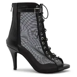 Dancing Queens Magnet Aura Tanzschuhe Leder - Absatz 8.5 cm - Schwarz - Größe 41 - Elegante Tanzschuhe aus weichem Leder mit optimaler Passform und edler Schnalle. Ideal für verschiedene Tanzstile und bietet hohen Tragekomfort. Perfekt für selbstbewusste Tänzerinnen!
