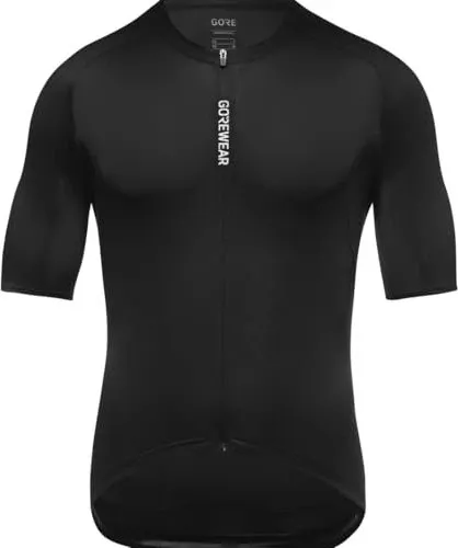 GOREWEAR SPINSHIFT Trikot Herren, Schwarz, Größe L - Leichtes Kurzarm-Trikot für Herren, ideal für Straßen- und Off-Road-Fahrten. Hohe Atmungsaktivität und praktischer Schnitt sorgen für Komfort. Mit reflektierenden Details und Rückentaschen für optimale Funktionalität.