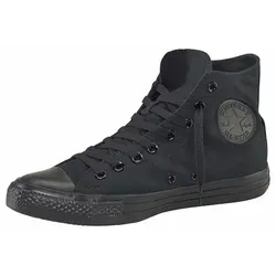 Converse CHUCK TAYLOR ALL STAR HI Unisex Mono Sneaker schwarz 41,5 EU - Sneaker in Größe 41,5, mit zeitlosem monochromem Design und knöchelhohem Schnitt für sportlichen Stil und optimalen Tragekomfort.