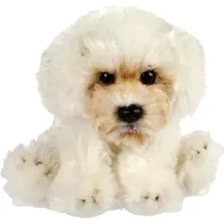 Malteser Doodle Kuscheltier Hund weiß Plüschtier Schnuffelhund INDY - Weiß