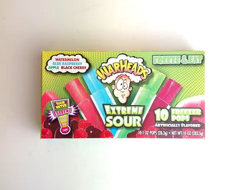 Warheads Sour Freezer Pops Wassereis saier 10x28,3g