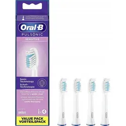 Oral-B Pulsonic Sensitive Ersatzkopf 4 Stück - 4 Ersatzköpfe für die Oral-B Pulsonic Zahnbürste, sorgen für eine gründliche und sanfte Reinigung der Zähne. Regelmäßiger Austausch garantiert optimale Mundpflege und effektive Entfernung von Zahnbelag.