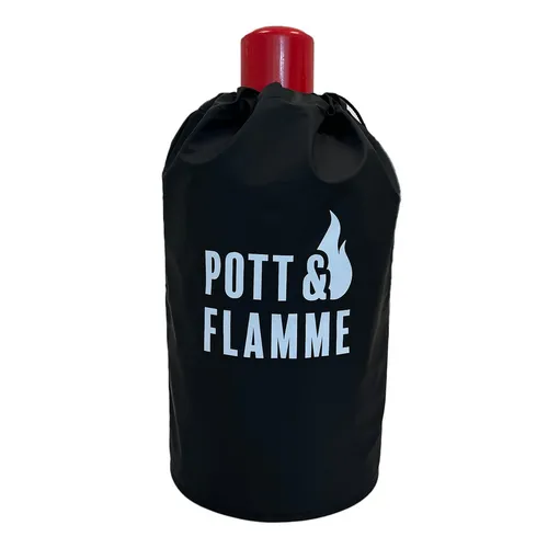 BlueCraft Abdeckhaube, 5 kg Gasflasche inkl. Druck "Pott & Flamme"