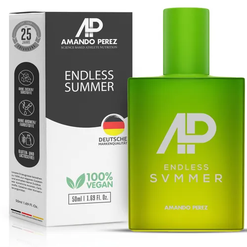 Amando Perez Endless Summer 50 ml - Frischer Duft für den ganzen Tag - Arzneimittel: Erleben Sie den belebenden Duft von Amando Perez Endless Summer, ideal für jeden Anlass und sorgt für langanhaltende Frische.