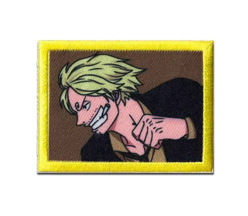 One Piece Aufnäher Bügelbild, Aufbügler, Applikationen, Patches, Flicken, zum aufbügeln, Polyester, Comercial Mercera One Piece Sabo - Größe: 6,6 x 4,9 cm
