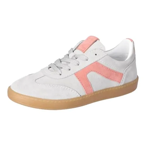 RICOSTA Mädchen Schnürhalbschuhe London, Kinder Halbschuhe, lose Einlage, Sportschuhe, Freizeitschuhe, Turnschuhe, Stein/Strawberry (620), 36 EU
