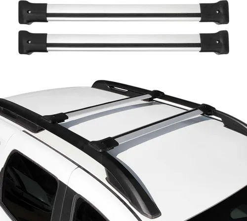OMAC Dachträger Gepäckträger für Dacia Duster Grau Alu ABE 2013-2018