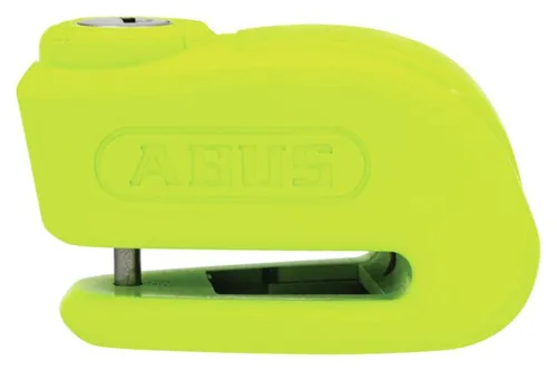 Abus 365 Trigger Alarm 2.0 - Bremsscheibenschloss mit Alarm in Neon-Gelb - Alarmanlagen mit 100 dB Alarmfunktion und doppelte Verriegelung aus gehärtetem Stahl bieten effektiven Diebstahlschutz für Scooter und Motorräder.