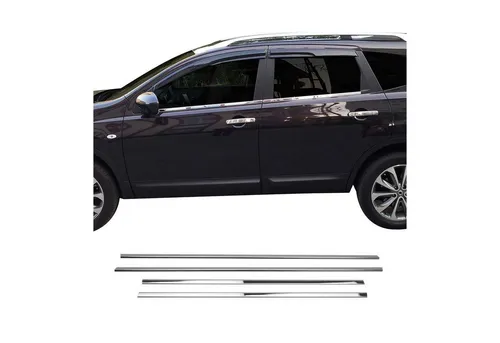 OMAC Zierleisten-Aufkleber für Nissan X-Trail T32 (2014-2020) - Hochwertige Edelstahl Zierleisten zur einfachen Montage und Pflege. Robuste, rostbeständige Qualität für einen stilvollen Look und optimalen Schutz.