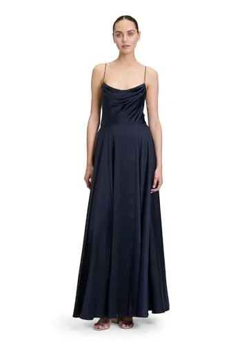 Vera Mont Damen Abendkleid mit Wasserfallausschnitt Night Sky, 42 - Cocktailkleid für Damen, figurumspielende Passform mit eleganten Wasserfall-Ausschnitt für einen stilvollen Auftritt.