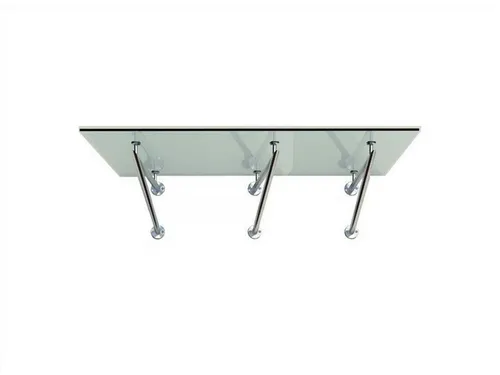 Glaszentrum Hagen Vordach - Typ V3 230x90cm VSG Glasvordach - Elegantes Vordach aus 6 mm VSG-Glas, witterungsbeständig und mit hoher Tragfähigkeit von bis zu 90 kg/m². Ideal für Eingangsbereiche und Terrassen.