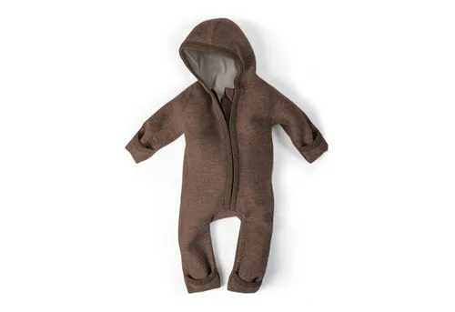 Ehrenkind WALKOVERALL Baby Wollwalk-Overall - Natur Schurwolle, strapazierfähig und isolierend, ideal für Kleinkinder in Taupe Gr. 50-56