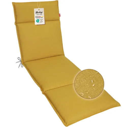 Herlag Gartenstuhlauflage Bea Liege 190x60x4,5cm - Polster für Stühle & Sessel, wasserabweisend mit Fleckschutz und UV-Schutz, ideal für Sonnenliegen und Camping, leicht und kompakt für einfachen Transport.