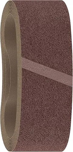 Bosch 10x PRO Paint on Wood and Hardwood X440 Schleifband für Schleifer (für Farbe auf Holz, Hartholz, 75 x 533 mm, Körnung 60, Professional Zubehör Bandschleifer)