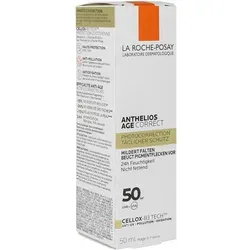ROCHE-POSAY Anthelios Age Correct Creme LSF 50 - 50 ml - Sonnenschutzmittel mit Lichtschutzfaktor 50, hilft gegen Hautalterung und bietet intensive Feuchtigkeit für strahlende Haut.
