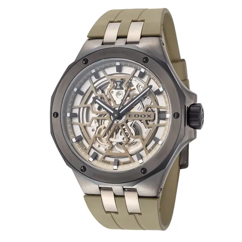 EDOX Delfin Mecano Automatik 85303 357GNCAV VONB Herrenuhr - Armbanduhr für Herren mit sportlichem Design, 200 m wasserdicht und Schweizer Automatikwerk. Ideal für Taucher und Abenteurer!