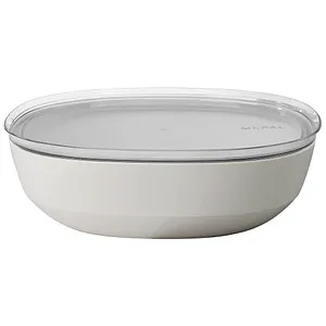 Mepal Silueta Schale - 4000ml, nordic white mit Deckel, stilvoll und robust für jeden Tisch
