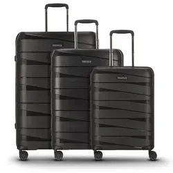 Redolz Trolleyset Essentials 10 - 3-teilig mit 4 Rollen - Koffer-Set aus bruchsicherem Polypropylen mit geräuscharmen Doppelrollen für hohen Reisekomfort und optimale Organisation.