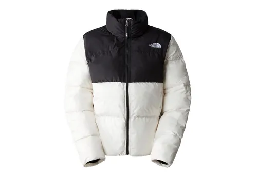 THE NORTH FACE WOMEN SAIKURU Jacke 2024 - Stylische Isolierung in gardenia white/tnf black - XL - Jacke für Damen mit ultrawarmer, voluminöser Isolierung aus 100% recyceltem Polyester. Ideal für kalte Tage, kombiniert Stil und Funktionalität.